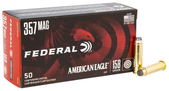 Picture of Federal Ae357a American Eagle Handgun 357 Mag 158 Gr Jacketed Soft Point 50 Per Box/ 20 Case 