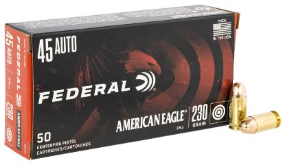 Picture of Federal Ae45a American Eagle Handgun 45 Acp 230 Gr Full Metal Jacket 50 Per Box/ 20 Case 