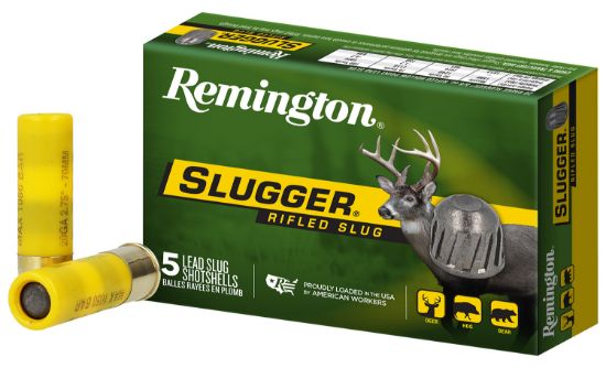 Picture of Remington Ammunition 20616 Slugger 20 Gauge 2.75" 7/8 Oz Rifled Slug Shot 5 Per Box/ 50 Cs 