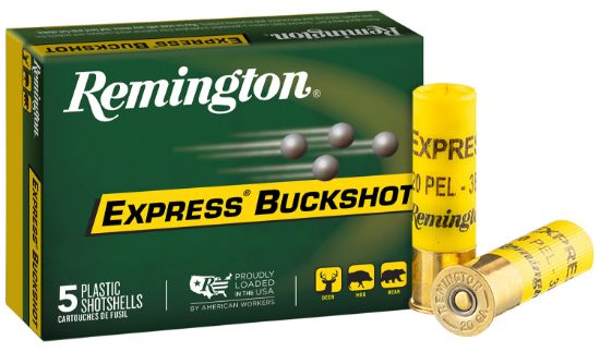 Picture of Remington Ammunition 20630 Express Buckshot 20 Gauge 2.75" 3 Buck Shot 5 Per Box/ 50 Cs 