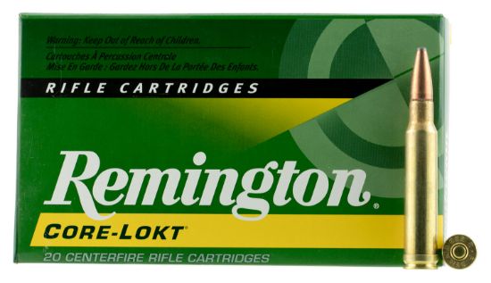 Picture of Remington Ammunition 22191 Core-Lokt 338 Win Mag 250 Gr Core Lokt Pointed Soft Point 20 Per Box/ 10 Case 