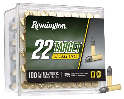 Picture of Remington Ammunition 21022 Target Rimfire 22 Lr 40 Gr Round Nose 50 Per Box/ 100 Cs 