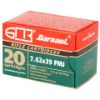 Picture of Barnaul 7.62X39mm 123Gr Fmj Steel Lacquered Case 500 Rounds Ammunition