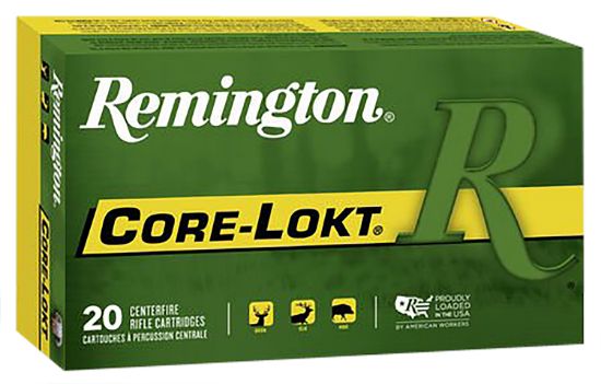 Picture of Remington Ammunition 21507 Core-Lokt 25-06 Rem 100 Gr Pointed Soft Point Core Lokt 20 Per Box/ 10 Case 