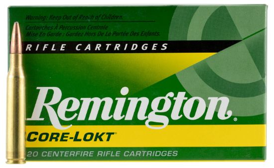 Picture of Remington Ammunition 21515 Core-Lokt 25-06 Rem 120 Gr Core Lokt Pointed Soft Point 20 Per Box/ 10 Case 