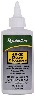 Picture of Remington Accessories 18397 40-X Bore Cleaner Removes Carbon/Lead/Plastic Fouling/Powder 4 Oz Squeeze Bottle 