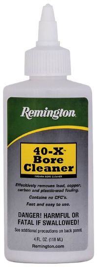 Picture of Remington Accessories 18397 40-X Bore Cleaner Removes Carbon/Lead/Plastic Fouling/Powder 4 Oz Squeeze Bottle 