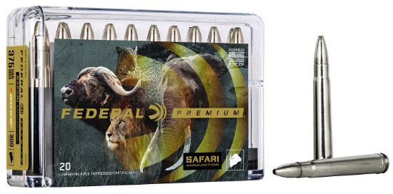 Picture of Federal P375t1 Premium Safari Cape-Shok 375 H&H Mag 300 Gr Trophy Bonded Bear Claw 20 Per Box/ 10 Case 