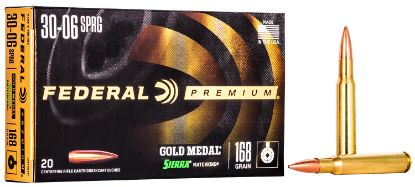 Picture of Federal Gm3006m Premium Gold Medal 30-06 Springfield 168 Gr Sierra Matchking Bthp 20 Per Box/ 10 Case 