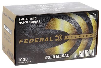 Picture of Federal Gm100m Gold Medal Premium Small Pistol Multi Caliber Handgun 1000 Per Box 