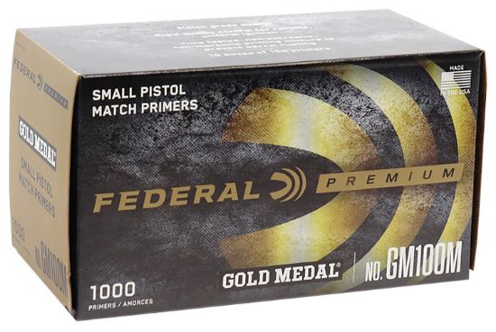 Picture of Federal Gm100m Gold Medal Premium Small Pistol Multi Caliber Handgun 1000 Per Box 