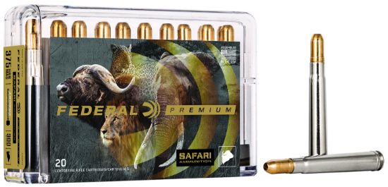 Picture of Federal P375t2 Premium Safari Cape-Shok 375 H&H Mag 300 Gr Trophy Bonded Sledgehammer Solid 20 Per Box/ 10 Case 