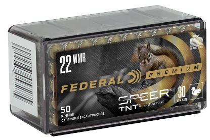 Picture of Federal P765 Premium Varmint & Predator 22 Wmr 30 Gr Speer Tnt Hollow Point 50 Per Box/ 60 Case 