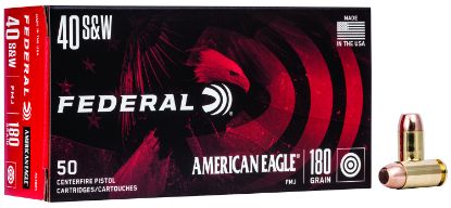 Picture of Federal Ae40r1 American Eagle Handgun 40 S&W 180 Gr Full Metal Jacket 50 Per Box/ 20 Case 