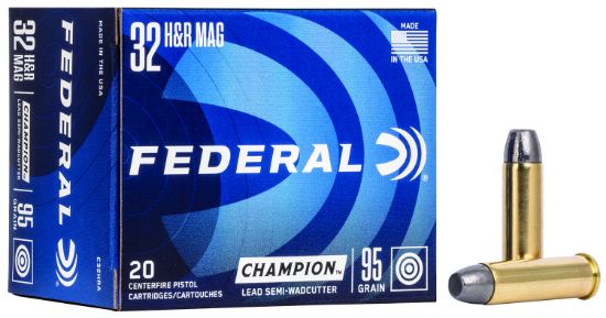 Picture of Federal C32hra Champion Training 32 H&R Mag 95 Gr Lead Semi Wadcutter 20 Per Box/ 25 Case 