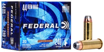 Picture of Federal C44a Power-Shok Handgun 44 Rem Mag 240 Gr Jacket Hollow Point 20 Per Box/ 25 Case 