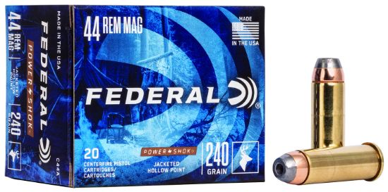 Picture of Federal C44a Power-Shok Handgun 44 Rem Mag 240 Gr Jacket Hollow Point 20 Per Box/ 25 Case 