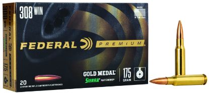 Picture of Federal Gm308m2 Premium Gold Medal 308 Win 175 Gr Sierra Matchking Bthp 20 Per Box/ 10 Case 