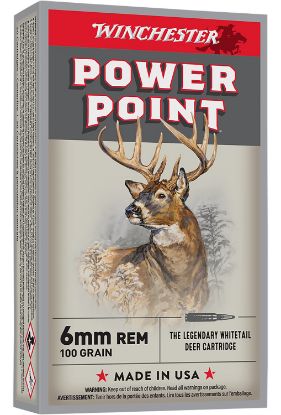 Picture of Winchester Ammo X6mmr2 Power-Point 6Mm 100 Gr Power Point 20 Per Box/ 10 Case 