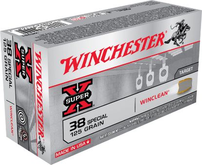 Picture of Winchester Ammo Wc381 Super X 38 Special 125 Gr Winclean Brass Enclosed Base 50 Per Box/ 10 Case 