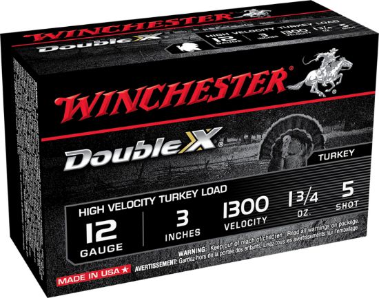 Picture of Winchester Ammo Sth1235 Double X High Velocity Turkey 12 Gauge 3" 1 3/4 Oz 5 Shot 10 Per Box/ 10 Case 