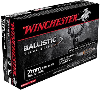 Picture of Winchester Ammo Sbst7 Ballistic Silvertip 7Mm Rem Mag 150 Gr Rapid Controlled Expansion Polymer Tip 20 Per Box/ 10 Case 