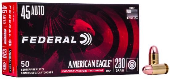 Picture of Federal Ae45n1 American Eagle Irt 45 Acp 230 Gr Total Metal Jacket 50 Per Box/ 20 Case 