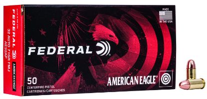 Picture of Federal Ae32ap American Eagle Handgun 32 Acp 71 Gr Full Metal Jacket 50 Per Box/ 20 Case 