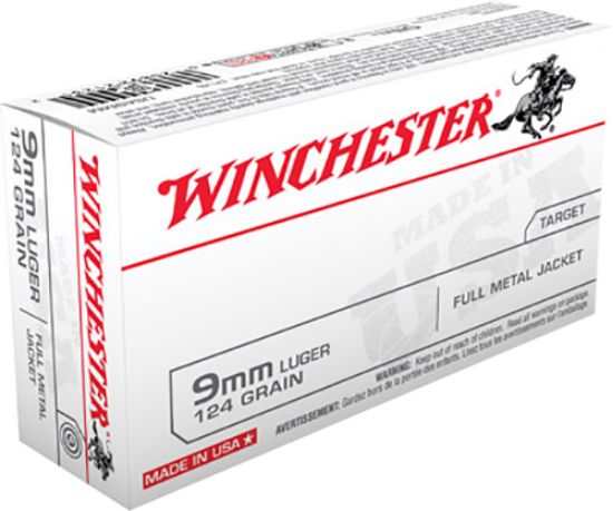 Picture of Winchester Ammo Usa9mm Usa 9Mm Luger 124 Gr Full Metal Jacket 50 Per Box/ 10 Case 