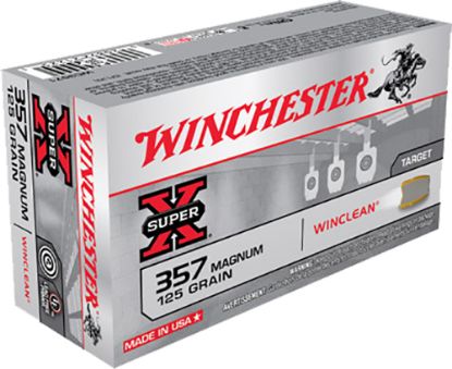 Picture of Winchester Ammo Wc3571 Super X 357 Mag 125 Gr Winclean Brass Enclosed Base 50 Per Box/ 10 Case 