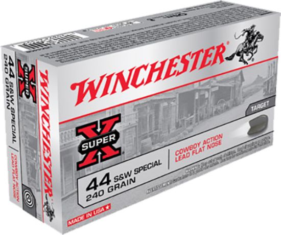 Picture of Winchester Ammo Usa44cb Super X Cowboy Action 44 S&W Spl 240 Gr Lead Flat Nose 50 Per Box/ 10 Case 