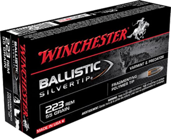 Picture of Winchester Ammo Sbst223b Ballistic Silvertip 223 Rem 55 Gr Fragmenting Polymer Tip 20 Per Box/ 10 Case 