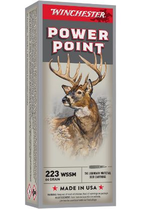 Picture of Winchester Ammo X223wss1 Power-Point 223 Wssm 64 Gr Power Point 20 Per Box/ 10 Case 