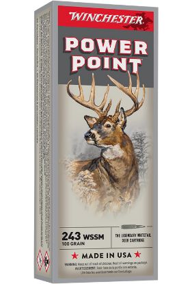 Picture of Winchester Ammo X243wss Power-Point 243 Wssm 100 Gr Power Point 20 Per Box/ 10 Case 