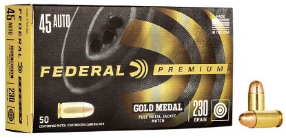 Picture of Federal Gm45a Premium Gold Medal 45 Acp 230 Gr Full Metal Jacket 50 Per Box/ 20 Case 