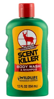 Picture of Wildlife Research 54012 Scent Killer Super Charged Body Wash/Shampoo Odor Eliminator Odorless Scent 12 Oz Bottle 