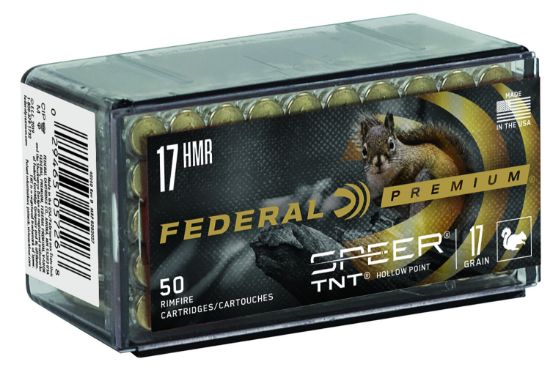 Picture of Federal P770 Premium Varmint & Predator 17 Hmr 17 Gr Speer Tnt Jacketed Hollow Point 50 Per Box/ 60 Case 