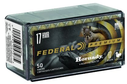 Picture of Federal P771 Premium Varmint & Predator 17 Hmr 17 Gr Hornady V Max 50 Per Box/ 60 Case 