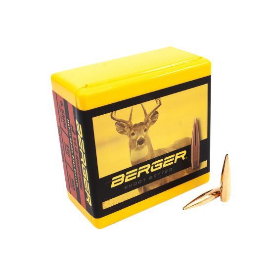 Picture of Berger Bullets 26503 Vld Hunting Match Grade 6.5 Creedmoor .264 130 Gr Secant Very Low Drag 100 Per Box 