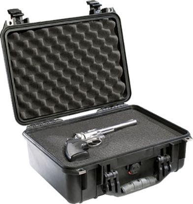 Picture of Pelican 1450000110 Protector Case Black Polypropylene Holds Handgun 