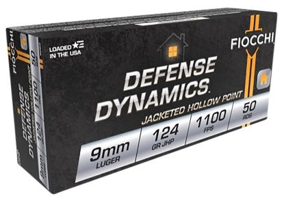 Picture of Fiocchi 9Apbhp Defense Dynamics 9Mm Luger 124 Gr Jacket Hollow Point 50 Per Box/20 Case *Worn 