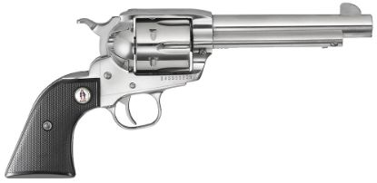 Picture of Ruger 5134 Vaquero Sass 45 Colt (Long Colt) 6Rd 5.50" High Gloss Barrel, Cylinder & Frame, Black Checkered Polymer Grip, Transfer Bar Safety, Montado Hammer (1 Of 2) 