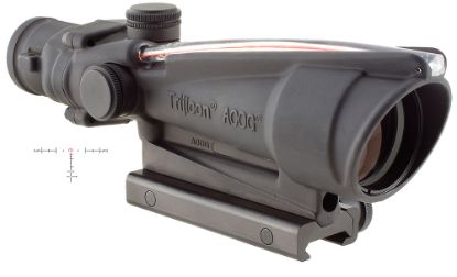 Picture of Trijicon 100153 Acog Black Hardcoat Anodized 3.5X35mm Illuminated Red Horseshoe .223/5.56 Bdc Reticle 