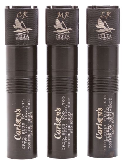 Picture of Carlson's Choke Tubes 07579 Delta Waterfowl 12 Gauge Mid-Range Long Range Close Range 17-4 Stainless Steel 