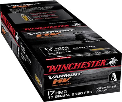 Picture of Winchester Ammo S17hmr1 Varmint Hv 17 Hmr 17 Gr Hornady V Max 50 Per Box/ 20 Case 