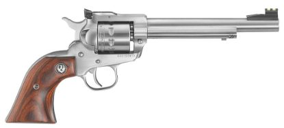 Picture of Ruger 0626 Single-Six Convertible 22 Lr Or 22 Wmr 6.50" Barrel 6Rd Cylinder, Satin Stainless Steel, Hardwood Grip, Adjustable Rear Sight, Transfer Bar Safety, Includes 22 Wmr Cylinder 