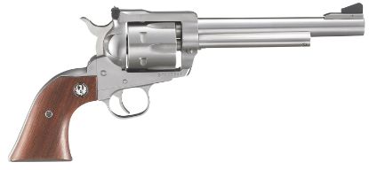 Picture of Ruger 0319 Blackhawk 357 Mag 6 Shot, 6.50" Satin Stainless Steel Barrel, Satin Stainless Cylinder, Satin Stainless Steel Frame, Hardwood Grip, Exposed Hammer 