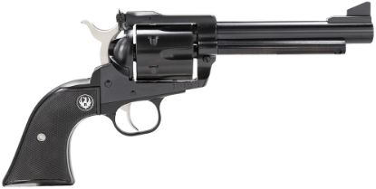 Picture of Ruger 0465 Blackhawk 45 Colt (Lc) 6 Shot, 5.50" Blued Steel Barrel, Blued Cylinder, Blued Steel Frame, Black Checkered Rubber Grip, Exposed Hammer 