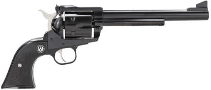 Picture of Ruger 0455 Blackhawk 45 Colt (Lc) 6 Shot, 7.50" Blued Steel Barrel, Blued Cylinder, Blued Steel Fram,E Black Checkered Rubber Grip, Exposed Hammer 