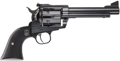 Picture of Ruger 0463 Blackhawk Convertible 45 Colt (Lc)/45 Acp 6 Shot, 5.50" Blued Steel Barrel, Blued Cylinder, Blued Steel Frame, Black Checkered Rubber Grip, Exposed Hammer 